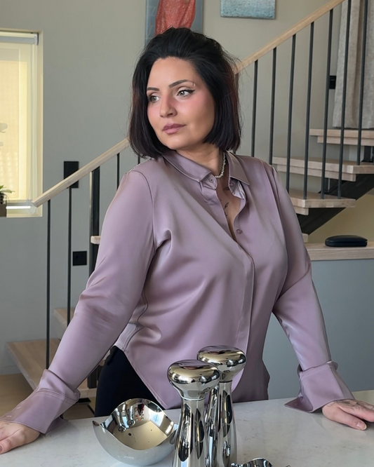 Tykk silkeskjorte – Lina